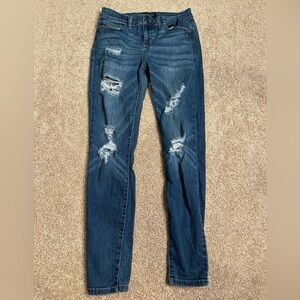 Judy Blue Skinny Fit‎ Ripped Jeans